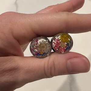 Dried flower resin tunnels 9/16 inch